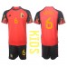 Cheap Belgium Axel Witsel #6 Home Football Kit Children World Cup 2022 Short Sleeve (+ pants)